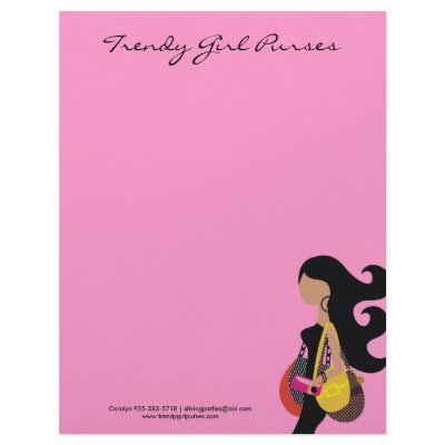311-HIGH FASHIONISTA Purses Customized Letterhead by Jill311