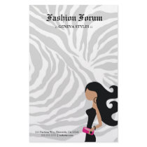 311-HIGH FASHIONISTA ZEBRA GRAY stationery by Jill311 311-HIGH FASHIONISTA ZEBRA GRAY stationery
