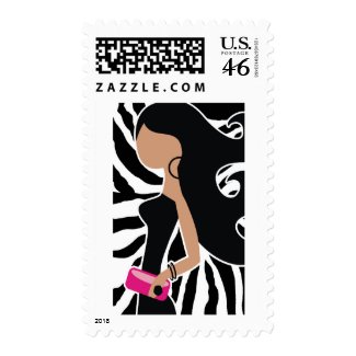 311-HIGH FASHIONISTA ZEBRA stamp 