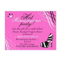 311-HOT MAMA PAJAMA PARTY PINK postcards