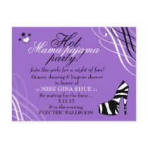 311-HOT MAMA PAJAMA PARTY PURPLE postcards