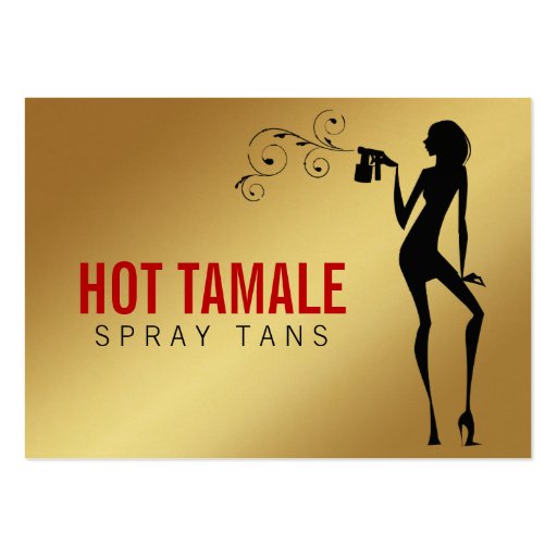 311 Hot Tamale Spray Tans Gorgeous Metallic Business Cards