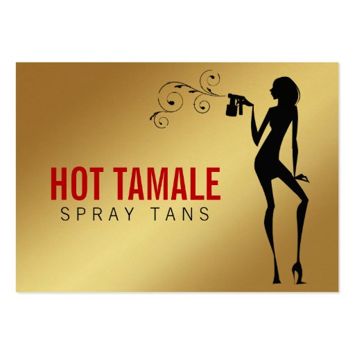311 Hot Tamale Spray Tans Gorgeous Metallic Large Business Card | Zazzle