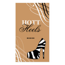 311-HOTT HEELS BRONZED business cards