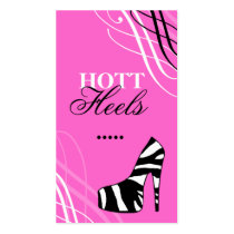 311-HOTT HEELS PINK business cards