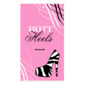 311-HOTT HEELS POWDER MY NOSE PINK business cards by Jill311 311-HOTT HEELS POWDER MY NOSE PINK business cards
