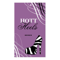 311-HOTT HEELS PURPLE PASSION business cards
