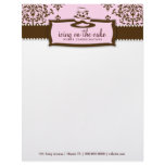 311 Icing on the Cake Baby Pink Letterhead Template