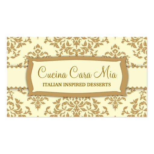 311 Icing on the Cake Buttercream Business Card Template (front side)