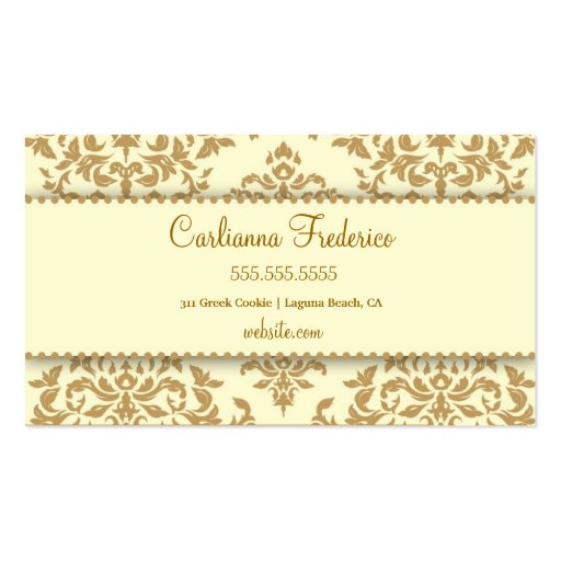 311 Icing on the Cake Buttercream Business Card (back side)