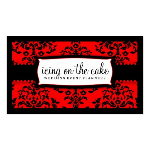 311 Icing on the Cake Cherry Frosting Business Cards (front side)