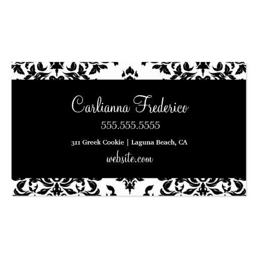 311 Icing on the Cake Cherry Frosting Business Card (back side)