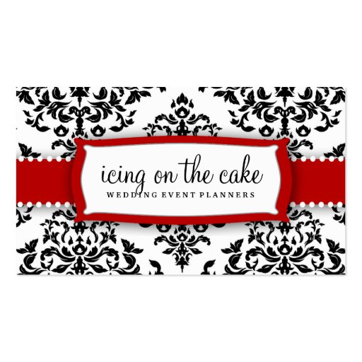 311 Icing on the Cake - Cherry Frosting Business Card Templates (front side)