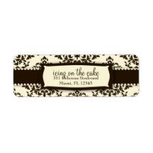 311-Icing on the Cake Chocolate Cream Custom Return Address Label