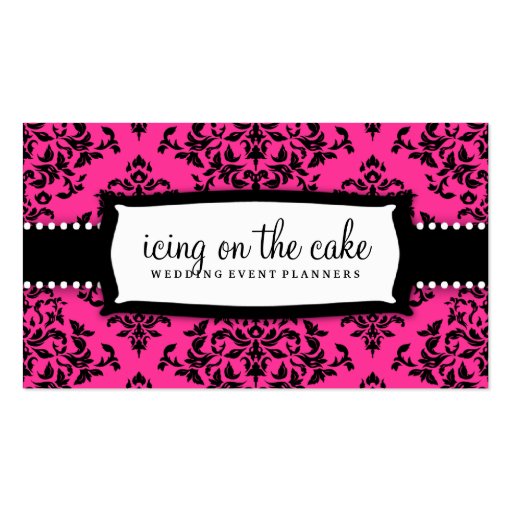 311 Icing on the Cake Hot Pink Business Card