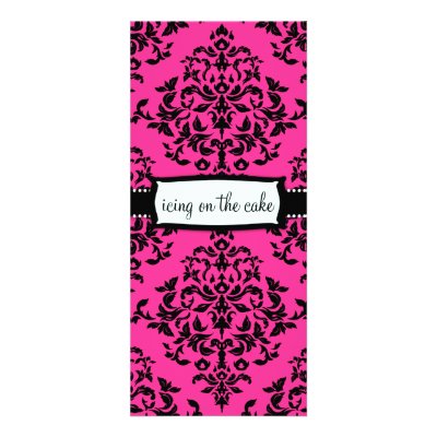 311 Icing on the Cake Hot Pink Custom Rack Card by Jill311