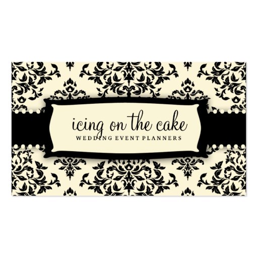 311 Icing on the Cake Liquorice Cream Business Card Template