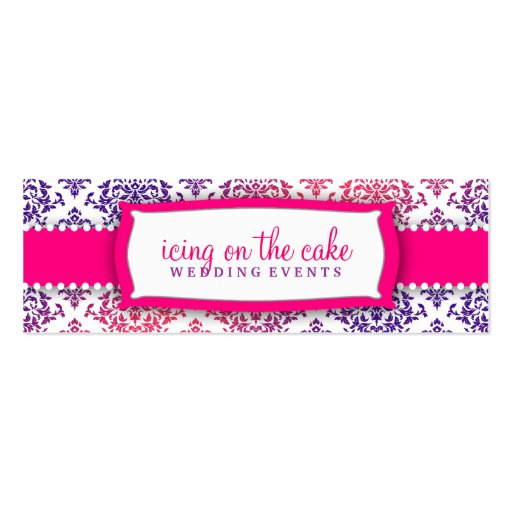 311 Icing on the Cake Pink Lavender Business Cards (front side)