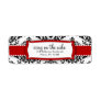 311-Icing on the Cake Red Address Label