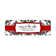 311-Icing on the Cake Red Address Label