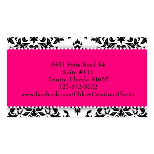 311 Icing on the Cake Strawberry Frosting Business Card Templates (back side)