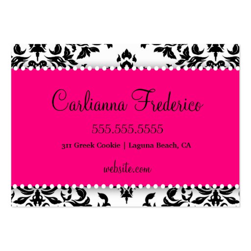 311 Icing on the Cake Strawberry Frosting Chubby Business Cards (back side)