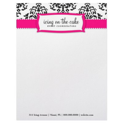 311 Icing on the Cake Strawberry Personalized Letterhead by Jill311