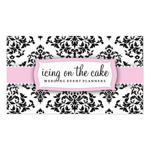311 Icing On the Cake Sweet Pink Business Card (front side)