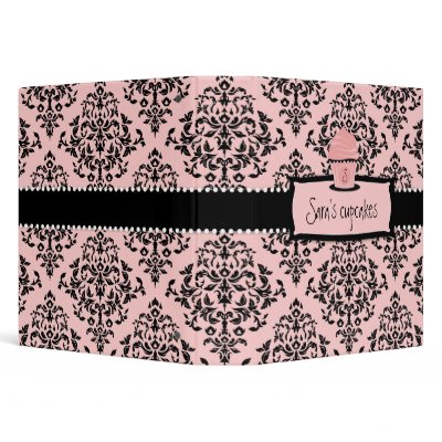 311 Icing on the Cake Sweet Pink Cupcake Vinyl Binders by Jill311