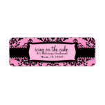 311-Icing on the Cake Sweet Pink Liquorice Custom Return Address Labels