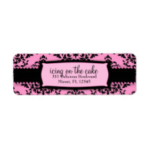 311-Icing on the Cake Sweet Pink Liquorice Custom Return Address Labels