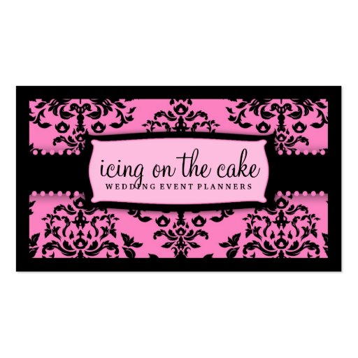 311 Icing on the Cake Too Pink Liquorice Business Card Templates (front side)