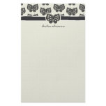 311-In the Sky Butterfly Stationary Custom Stationery