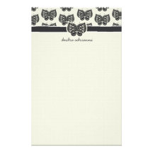 311-In the Sky Butterfly Stationary Custom Stationery