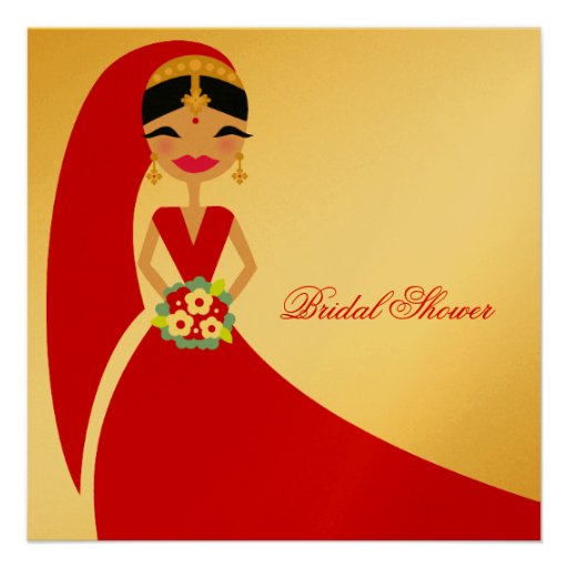 311-Indian Beauty | Bridal Shower Invites