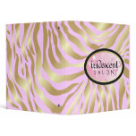 311-Iridescent Golden Zebra - Candy Pink Binders