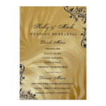 311-Jardin d'or Dinner Drink Menu Custom Invites