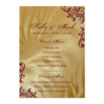 311-Jardin d'or Dinner Drink Menu Red Announcement