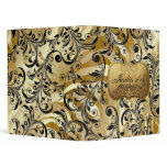 311-Jardin d'or Golden Organizer 3 Ring Binders