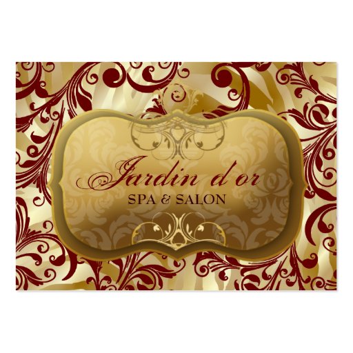 311-Jardin d'or with Zebra Red  Appointment Card Business Card Templates