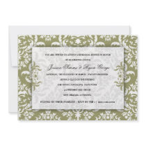 311-Jessica Green Damask Invitation by Jill311 311-Jessica Green Damask Invitation
