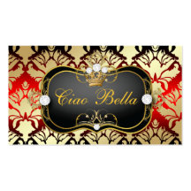 311 Jet Black Ciao Bella Cherry Sass Business Card Templates