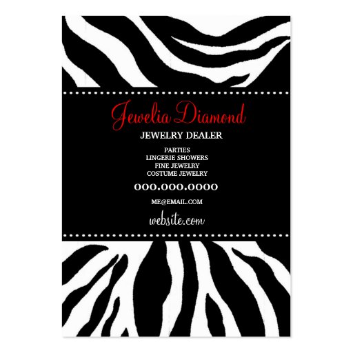 311 Jewelry Chick Wavy Blond Business Card Templates (back side)