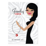311-Jewelry Chick | Wavy Hair Black Business Card
