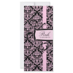 311-Julianna Pink Liquorice Damask Full Color Rack Card