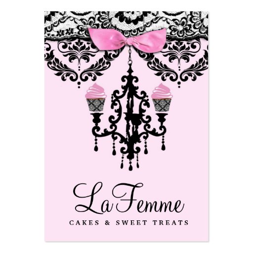 311 La Femme Cakes Pink Deux Business Card Template