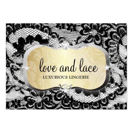 311 Lace de Luxe Gold Business Cards (front side)