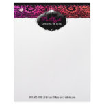 311-Lace de Luxe - Multi-Colored Custom Letterhead