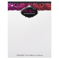 311-Lace de Luxe - Multi-Colored Custom Letterhead