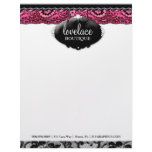 311-Lace de Luxe Pink - Chic & Lacy Boutique Sign Personalized Letterhead